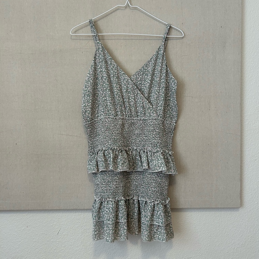 Mahina Floral Ruffle Mini Dress